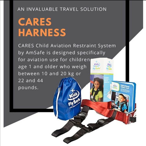 Cares Kids Fly Safe Airplane Safety Harness Seatbeltbelt Device with Box Sealed - Picture 7 of 7